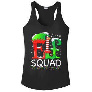 Elf Squad Christmas Family Matching Pajamas Elf Ladies PosiCharge Competitor Racerback Tank