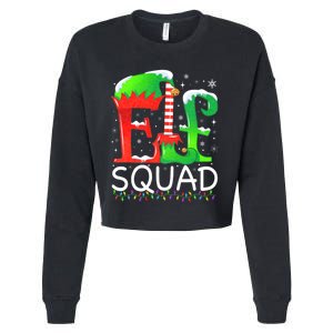 Elf Squad Christmas Family Matching Pajamas Elf Cropped Pullover Crew