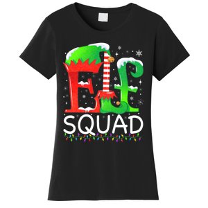 Elf Squad Christmas Family Matching Pajamas Elf Women's T-Shirt