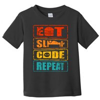 Eat Sleep Code Repeat Computer Science Programmer Gift Toddler T-Shirt