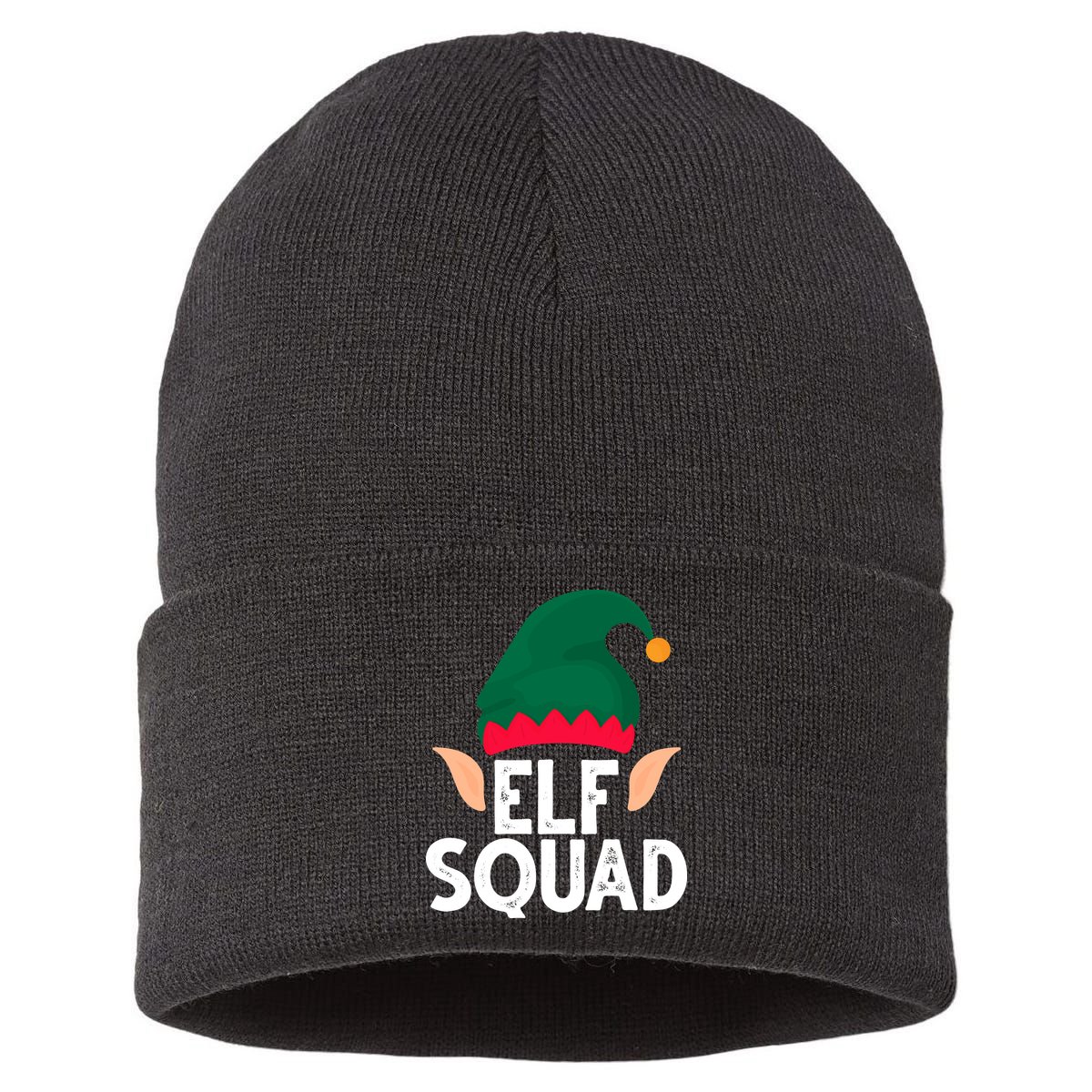 Elf Squad Christmas Holiday Cute Sustainable Knit Beanie