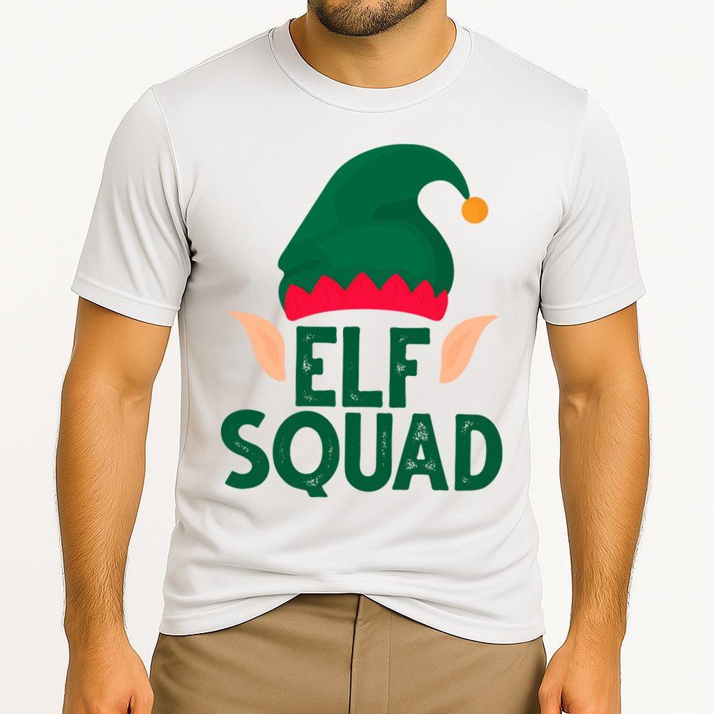 Elf Squad Christmas Holiday Cute Cooling Performance Crew T-Shirt