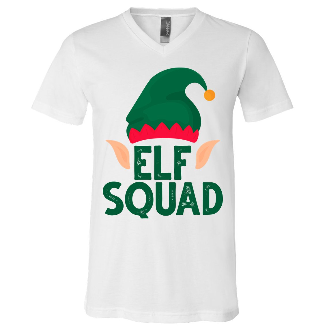 Elf Squad Christmas Holiday Cute V-Neck T-Shirt