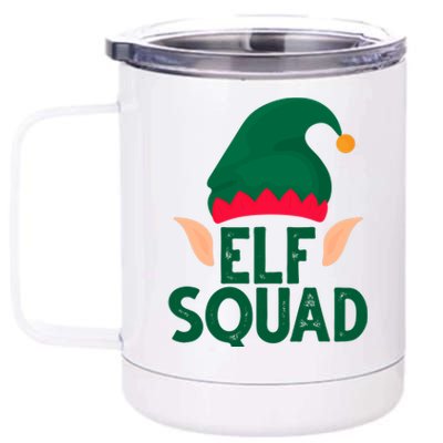 Elf Squad Christmas Holiday Cute 12 oz Stainless Steel Tumbler Cup