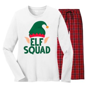 Elf Squad Christmas Holiday Cute Women's Long Sleeve Flannel Pajama Set 