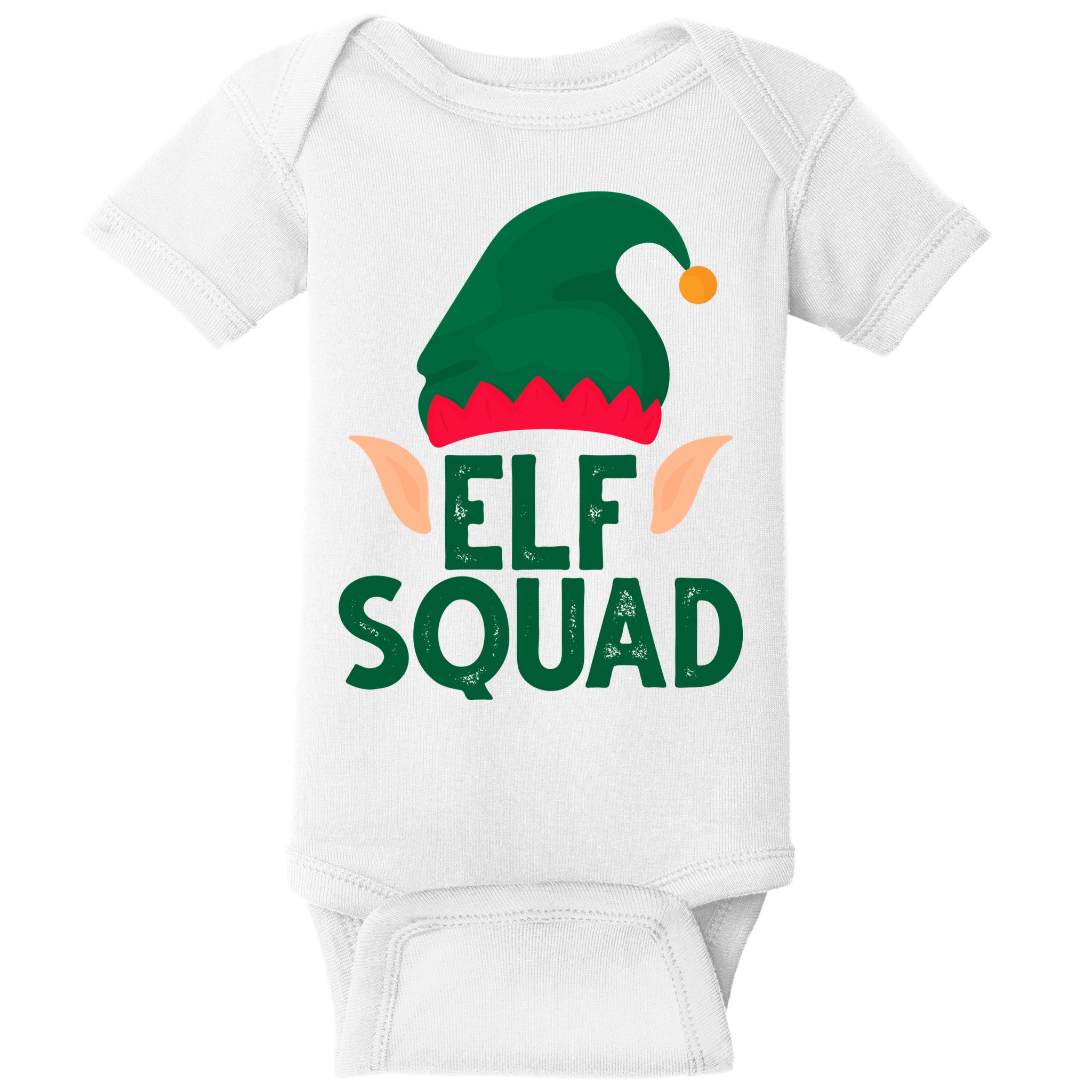 Elf Squad Christmas Holiday Cute Baby Bodysuit