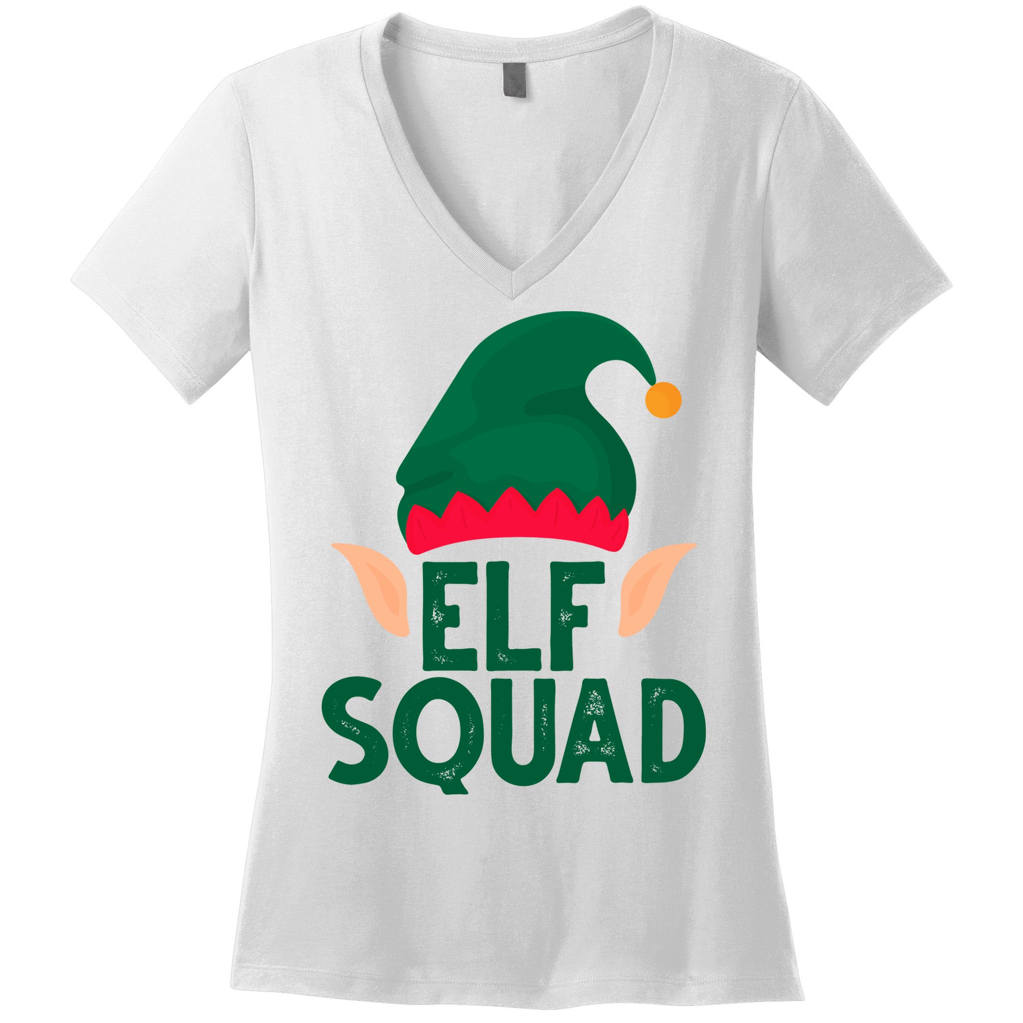 Elf Squad Christmas Holiday Cute Women's V-Neck T-Shirt