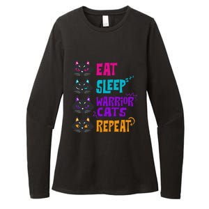 Eat Sleep Cat Warrior Repeat Cat Warrior Love Cats Womens CVC Long Sleeve Shirt