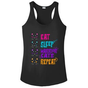 Eat Sleep Cat Warrior Repeat Cat Warrior Love Cats Ladies PosiCharge Competitor Racerback Tank