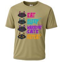 Eat Sleep Cat Warrior Repeat Cat Warrior Love Cats Cooling Performance Crew T-Shirt