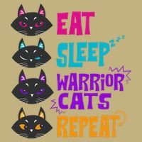 Eat Sleep Cat Warrior Repeat Cat Warrior Love Cats Cooling Performance Crew T-Shirt