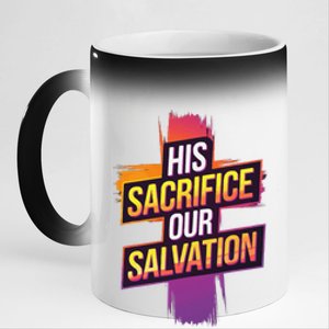 Easter Sunday Christian Believer Religious Jesus Christ 11oz Black Color Changing Mug