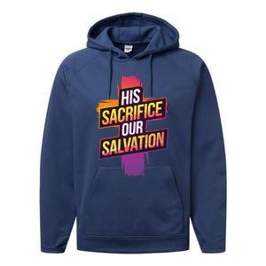 Easter Sunday Christian Believer Religious Jesus Christ Performance Fleece Hoodie