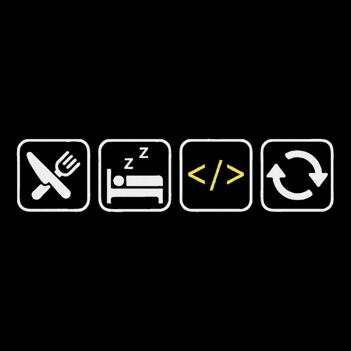 Eat Sleep Code Repeat Funny Humor For Coders & Programmers Tank Top