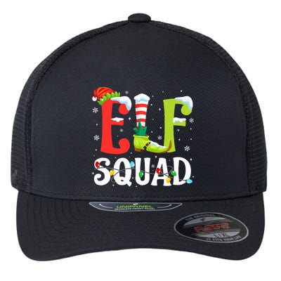 Elf Squad Christmas Family Matching Xmas Elf Pajamas  Flexfit Unipanel Trucker Cap