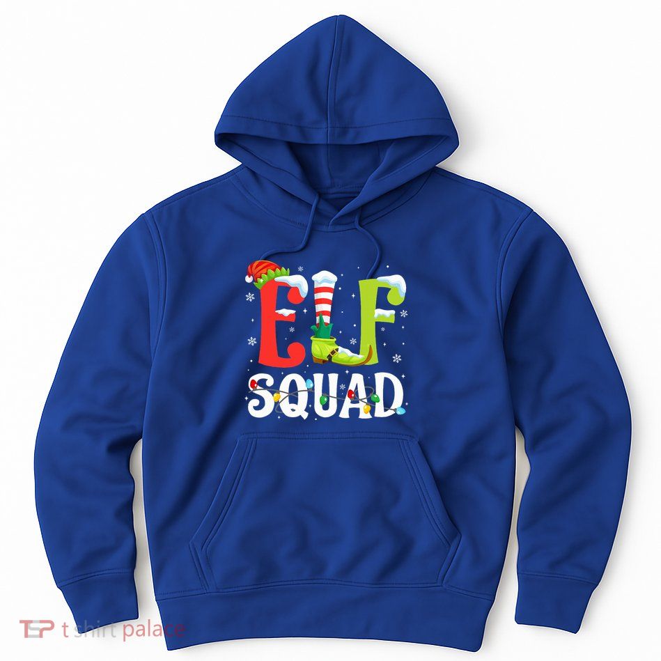 Elf Squad Christmas Family Matching Xmas Elf Pajamas  Hoodie