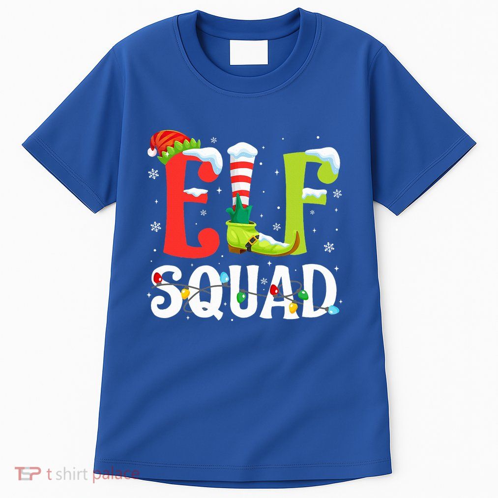Elf Squad Christmas Family Matching Xmas Elf Pajamas  Tall T-Shirt