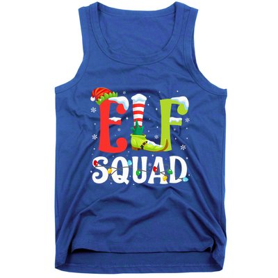 Elf Squad Christmas Family Matching Xmas Elf Pajamas  Tank Top