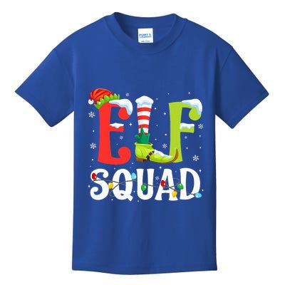 Elf Squad Christmas Family Matching Xmas Elf Pajamas  Kids T-Shirt