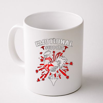 Emotional Support Chicken Emotional Support Cock Coffee Mug