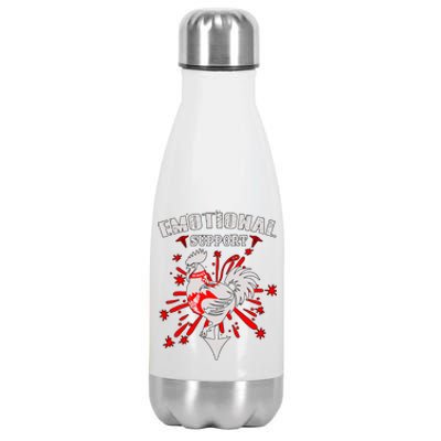 Emotional Support Chicken Emotional Support Cock Stainless Steel Insulated Water Bottle