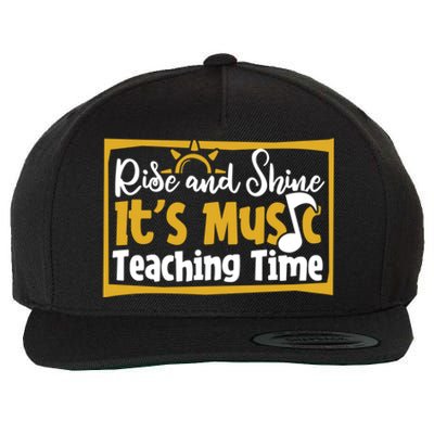 Education School Cute Gift Educator Music Teacher Gift Wool Snapback Cap