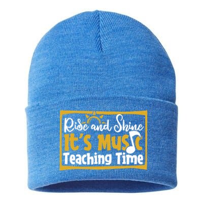 Education School Cute Gift Educator Music Teacher Gift Sustainable Knit Beanie