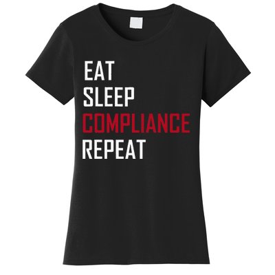 Eat. Sleep. Compliance. Repeat Women's T-Shirt