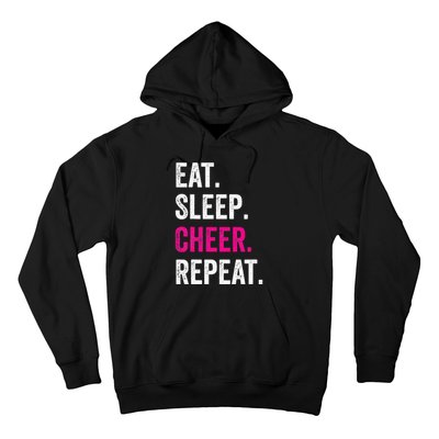 Eat Sleep Cheer Repeat Cheerleading Cheerleader Gifts Hoodie