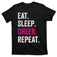 Eat Sleep Cheer Repeat Cheerleading Cheerleader Gifts T-Shirt