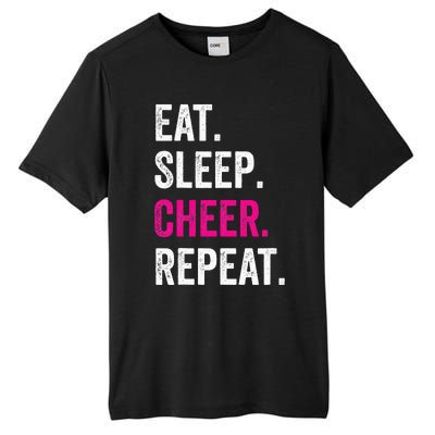 Eat Sleep Cheer Repeat Cheerleading Cheerleader Gifts Tall Fusion ChromaSoft Performance T-Shirt