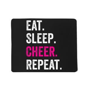 Eat Sleep Cheer Repeat Cheerleading Cheerleader Gifts Mousepad