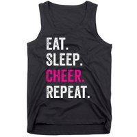 Eat Sleep Cheer Repeat Cheerleading Cheerleader Gifts Tank Top