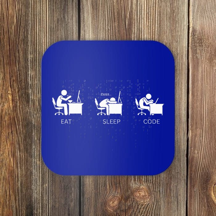 Eat Sleep Code Programmers Coaster