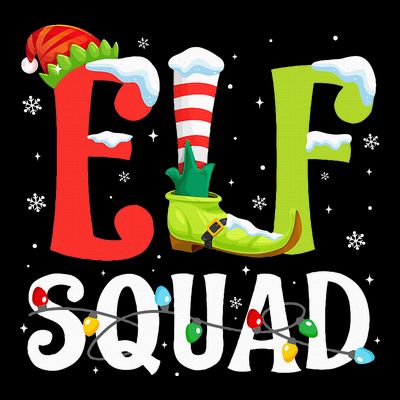 Elf Squad Christmas Family Matching Xmas Elf Pajamas  T-Shirt