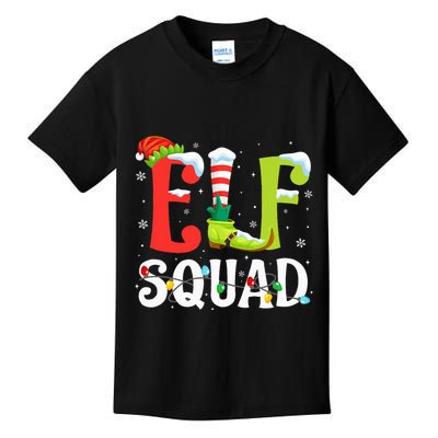 Elf Squad Christmas Family Matching Xmas Elf Pajamas  Kids T-Shirt