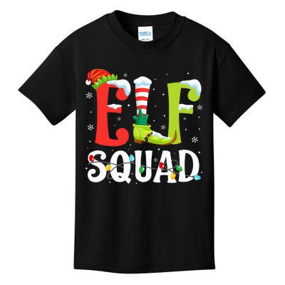 Elf Squad Christmas Family Matching Xmas Elf Pajamas  Kids T-Shirt