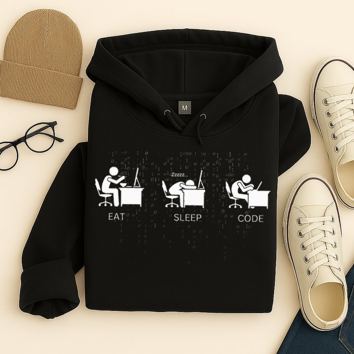 Eat Sleep Code Programmers Design Hoodie