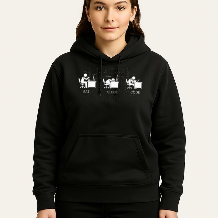 Eat Sleep Code Programmers Design Hoodie