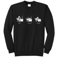 Eat Sleep Code Programmers Design Sweatshirt