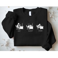 Eat Sleep Code Programmers Design Sweatshirt