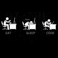 Eat Sleep Code Programmers Design Metallic Star Ornament