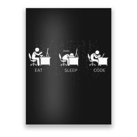 Eat Sleep Code Programmers Design Poster