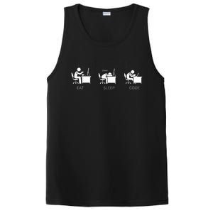 Eat Sleep Code Programmers Design PosiCharge Competitor Tank