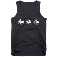 Eat Sleep Code Programmers Design Tank Top