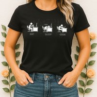 Eat Sleep Code Programmers Design Women's T-Shirt