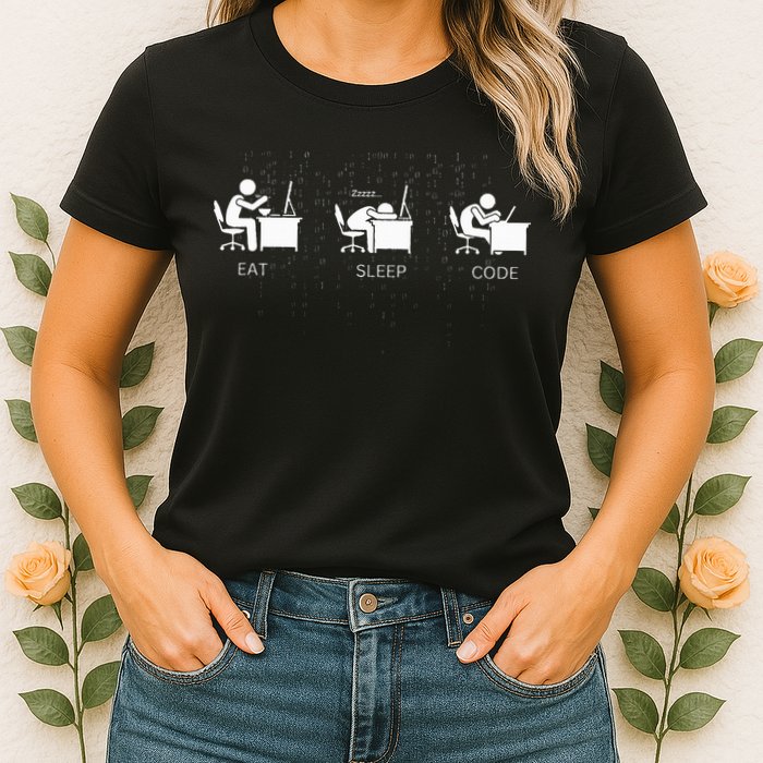 Eat Sleep Code Programmers Design Women's T-Shirt