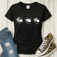Eat Sleep Code Programmers Design Women's T-Shirt