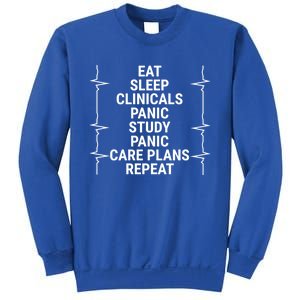 Eat Sleep Clinicals Funny Student Nurse Nursing School Meaningful Gift Sweatshirt