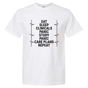 Eat Sleep Clinicals Funny Student Nurse Nursing School Meaningful Gift Garment-Dyed Heavyweight T-Shirt